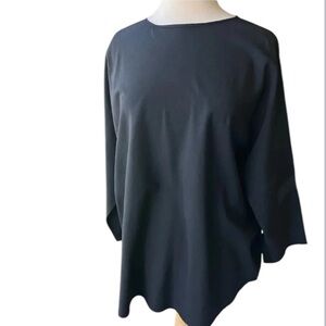 Japanalia black tunic oversized boxy lagenlook Size L